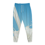Milk Splash Print Jogger Pants