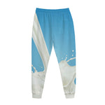 Milk Splash Print Jogger Pants