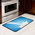 Milk Splash Print Kitchen Mat