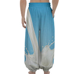 Milk Splash Print Lantern Pants