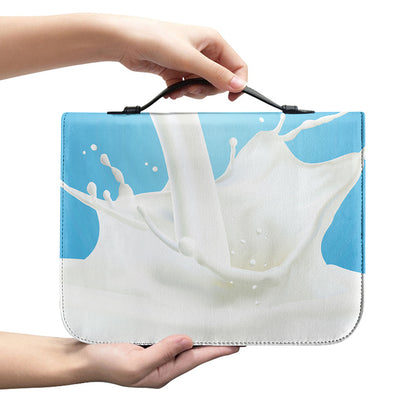 Milk Splash Print Leather Bible Cover
