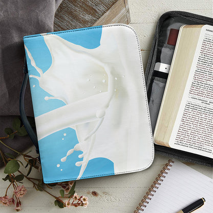 Milk Splash Print Leather Bible Cover