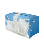 Milk Splash Print Leather Tissue Box Cover