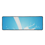 Milk Splash Print Long Kitchen Mat