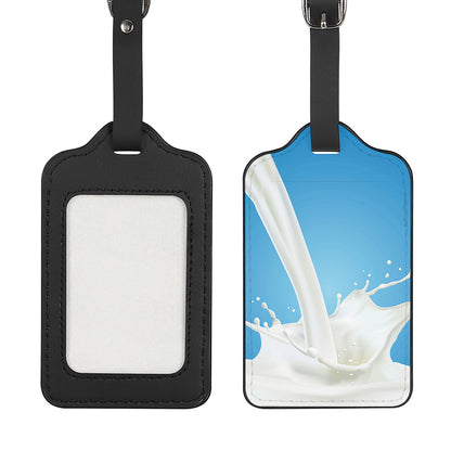 Milk Splash Print Luggage Tag
