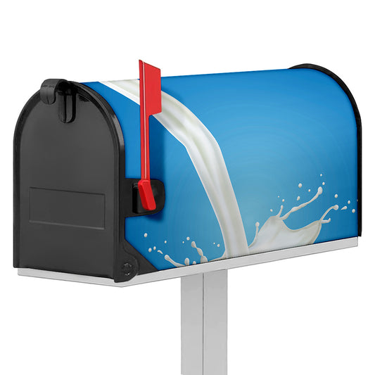 Milk Splash Print Mailbox Cover