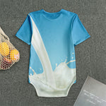 Milk Splash Print Men's Bodysuit