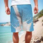 Milk Splash Print Men's Cargo Shorts