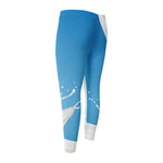 Milk Splash Print Men's Compression Pants
