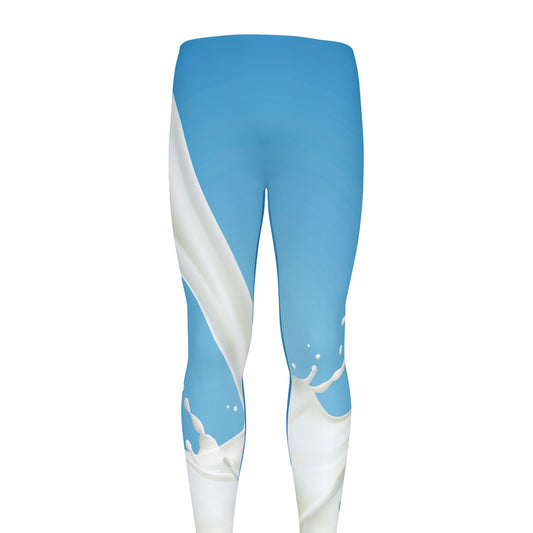 Milk Splash Print Men's leggings