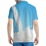 Milk Splash Print Men's Polo Shirt