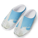 Milk Splash Print Mesh Casual Shoes