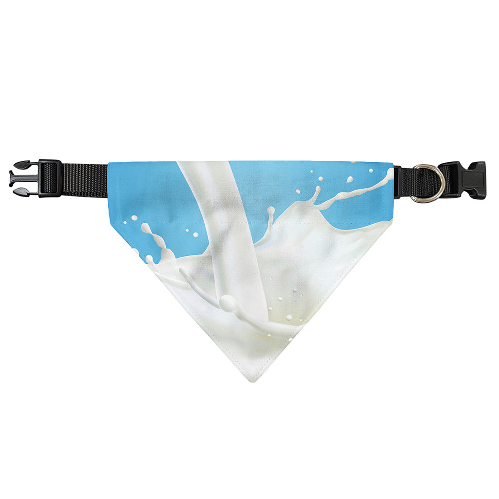 Milk Splash Print Over The Collar Dog Bandana
