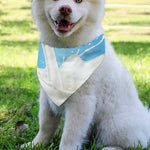 Milk Splash Print Over The Collar Dog Bandana