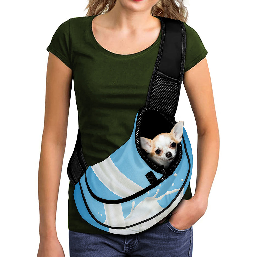 Milk Splash Print Pet Sling Carrier