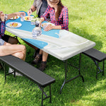 Milk Splash Print Picnic Table Cover
