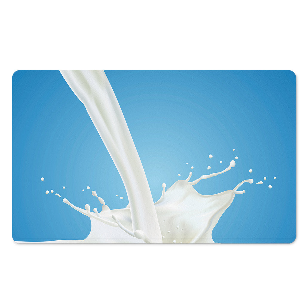 Milk Splash Print Polyester Doormat
