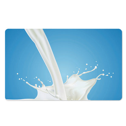 Milk Splash Print Polyester Doormat