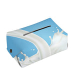 Milk Splash Print Rectangle Tissue Box Cover