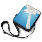 Milk Splash Print Rectangular Crossbody Bag
