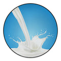 Milk Splash Print Round Floor Mat