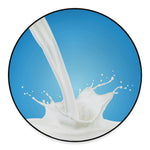 Milk Splash Print Round Floor Mat