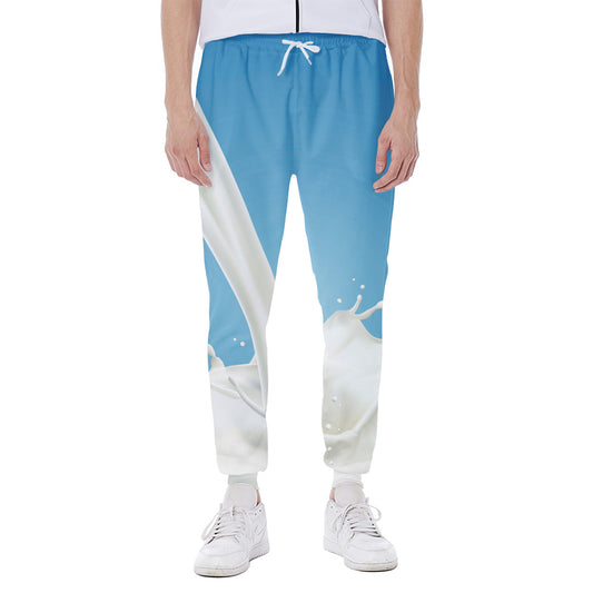 Milk Splash Print Scuba Joggers