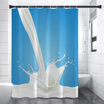 Milk Splash Print Shower Curtain
