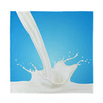 Milk Splash Print Silk Bandana