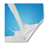 Milk Splash Print Silk Bandana