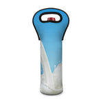 Milk Splash Print Single Neoprene Wine Tote