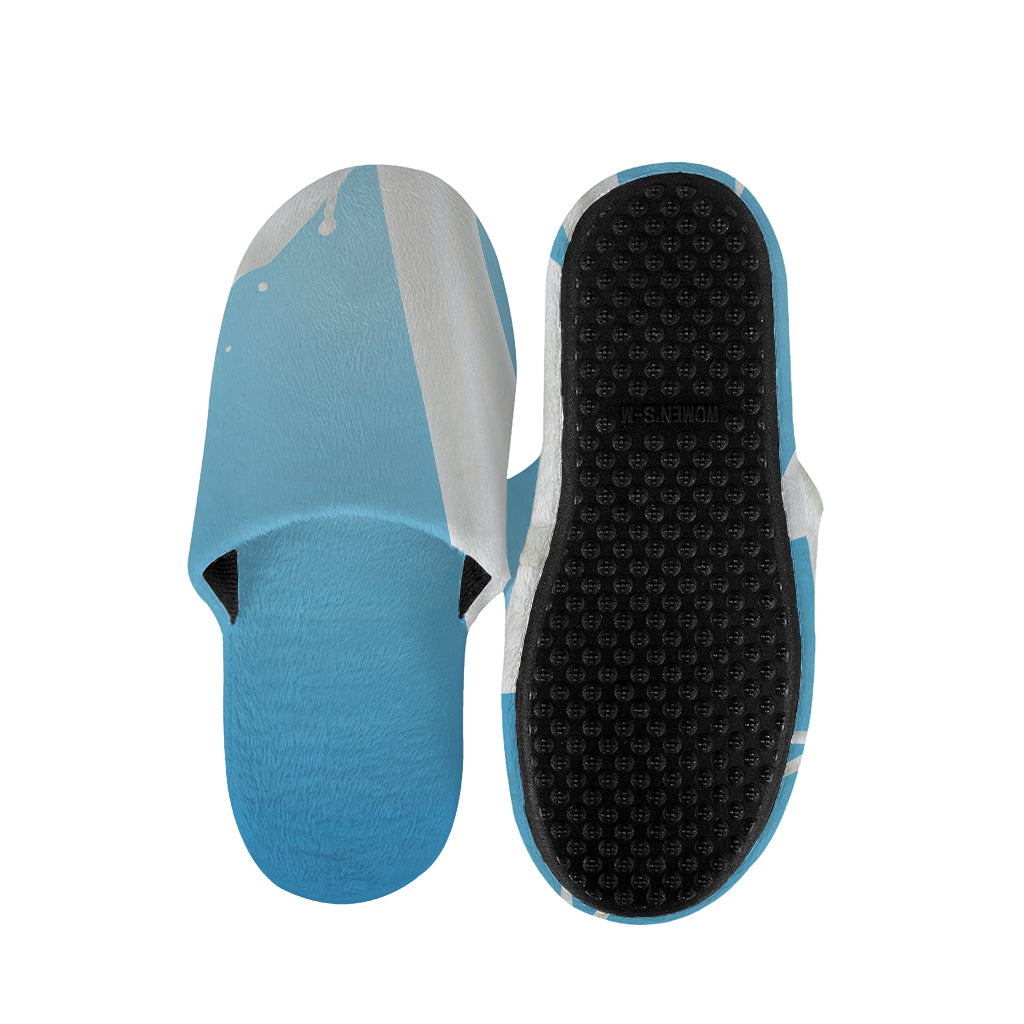Milk Splash Print Slippers