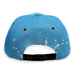 Milk Splash Print Snapback Cap