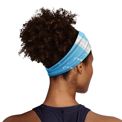 Milk Splash Print Sports Headband