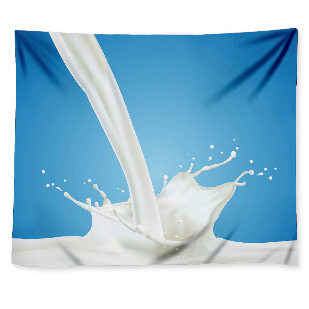 Milk Splash Print Tapestry