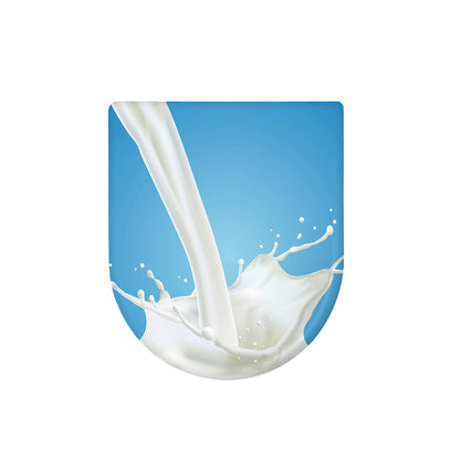 Milk Splash Print Toilet Lid Cover