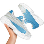 Milk Splash Print White Chunky Shoes