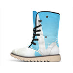 Milk Splash Print Winter Boots