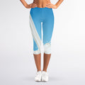 Milk Splash Print Women's Capri Leggings