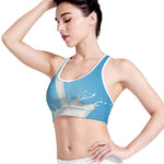 Milk Splash Print Women's Sports Bra