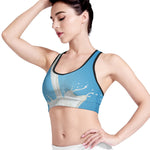 Milk Splash Print Women's Sports Bra