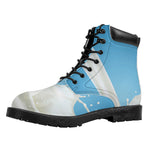 Milk Splash Print Work Boots