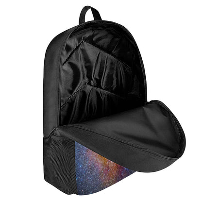 Milky Way Universe Galaxy Space Print 17 Inch Backpack
