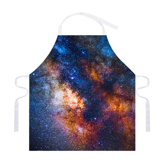 Milky Way Universe Galaxy Space Print Adjustable Apron