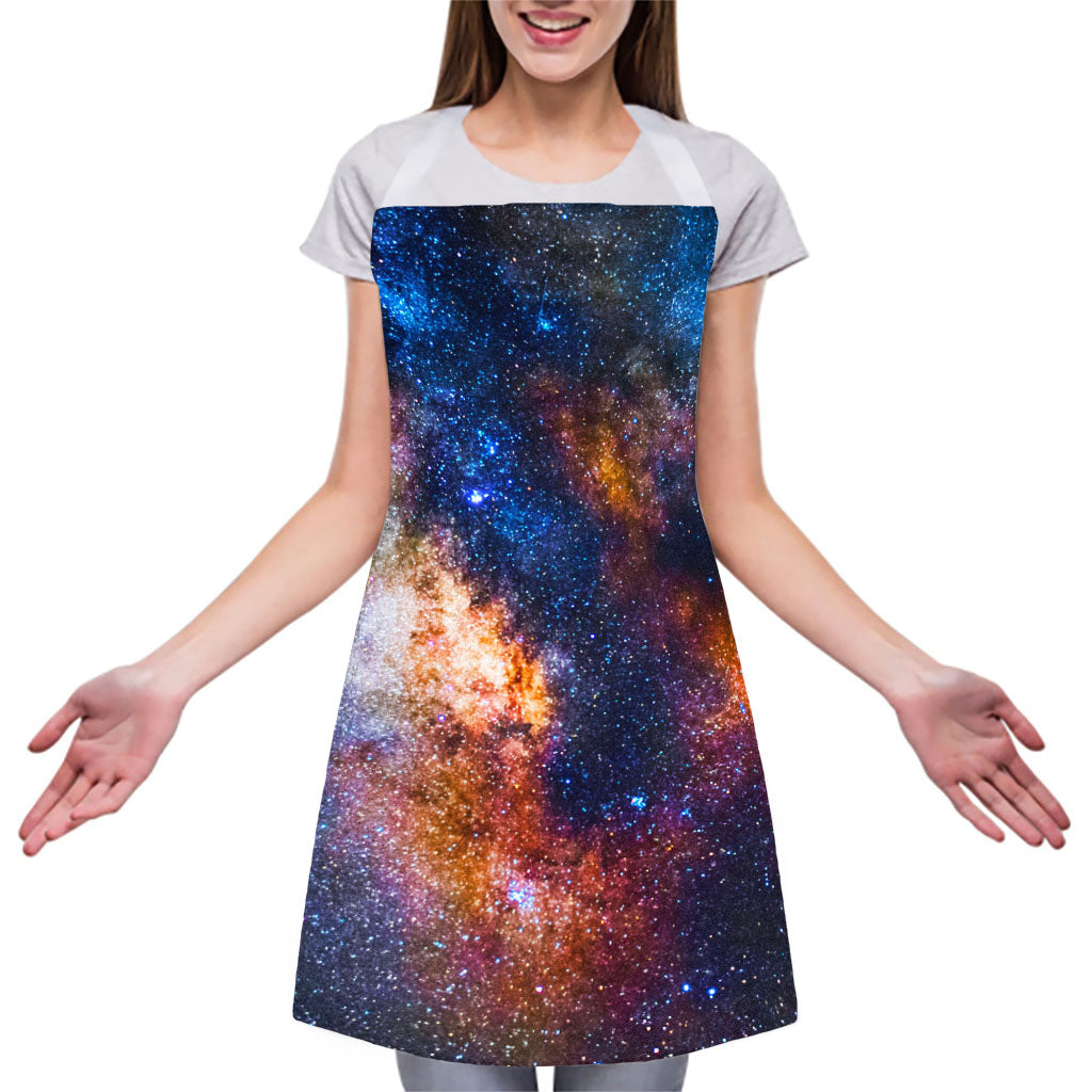 Milky Way Universe Galaxy Space Print Adjustable Apron