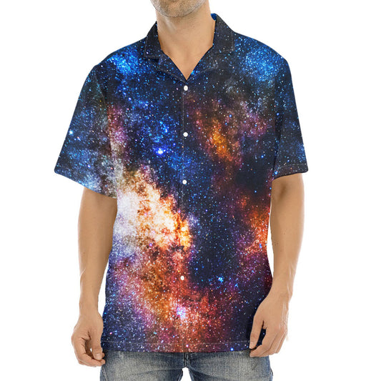 Milky Way Universe Galaxy Space Print Aloha Shirt