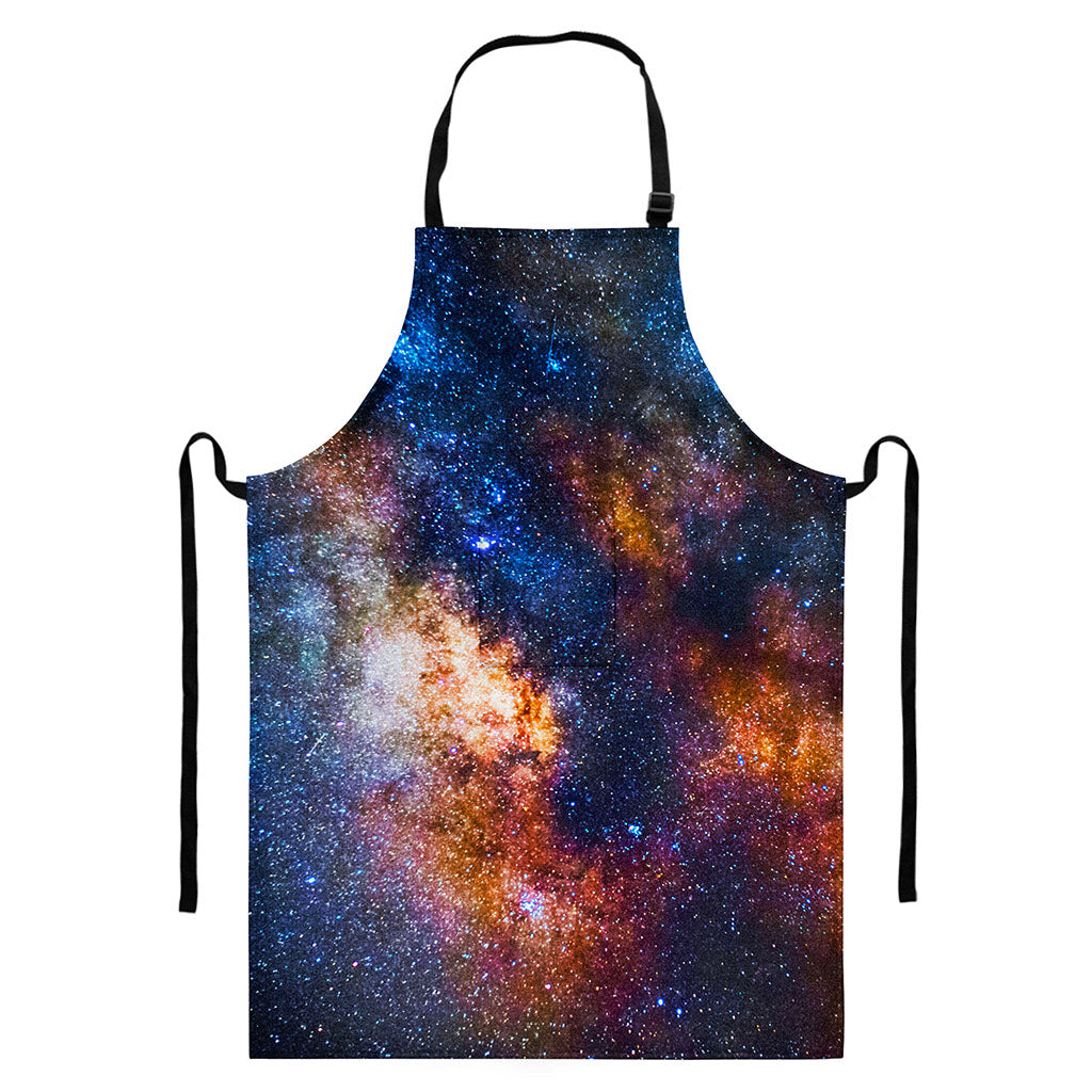 Milky Way Universe Galaxy Space Print Bib Apron With Pocket