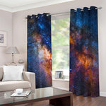 Milky Way Universe Galaxy Space Print Blackout Grommet Curtains
