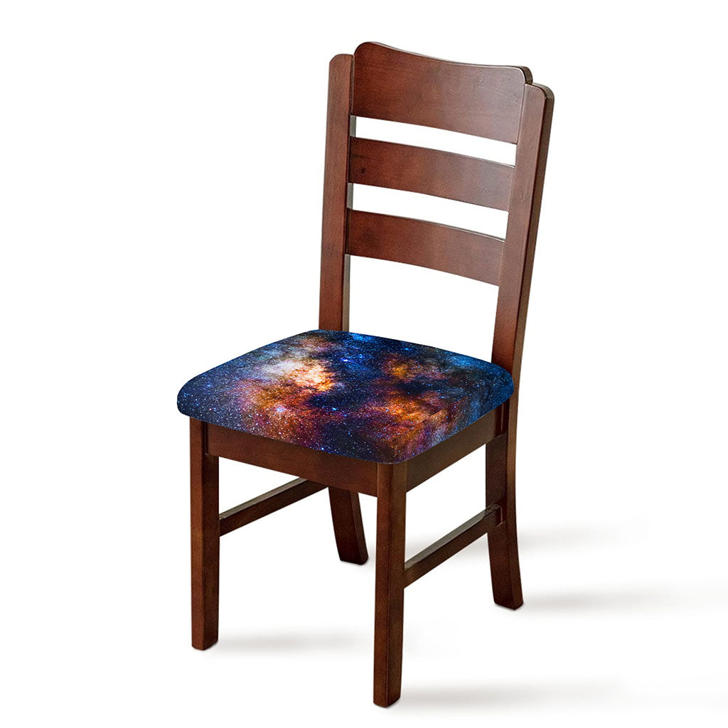 Milky Way Universe Galaxy Space Print Chair Cushion Cover