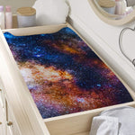 Milky Way Universe Galaxy Space Print Changing Pad Cover